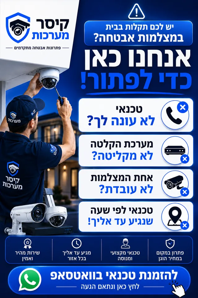 פרסום ממוקד לפתרונות מצלמות ואבטחה מתקדמת
